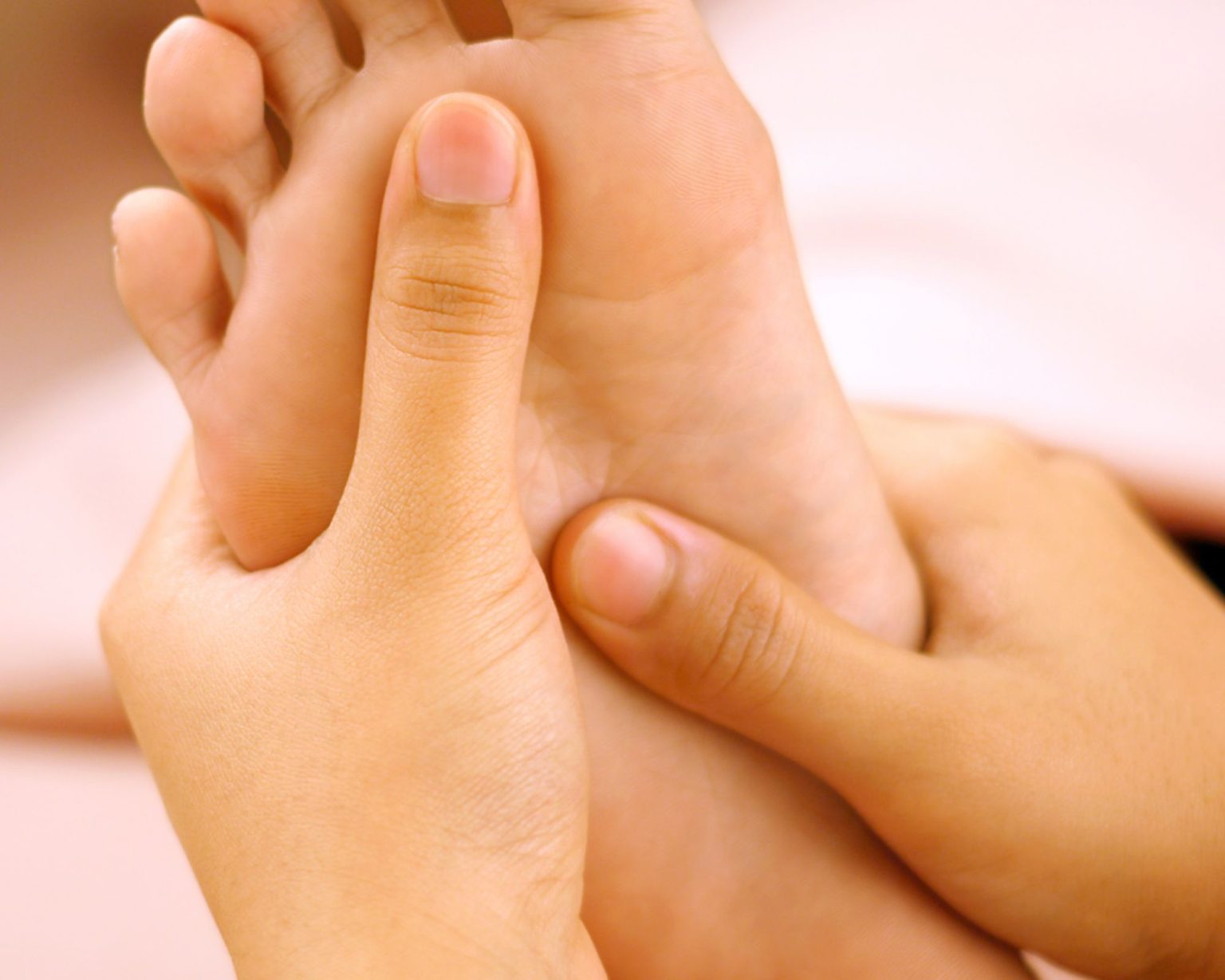 Visuel auto-massage pieds